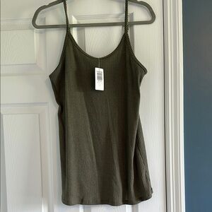 Torrid Green Fitted Sleeveless Camisole